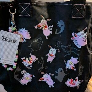 💢SOLD! Cartoon Network Courage the Cowardly Dog Tote Bag